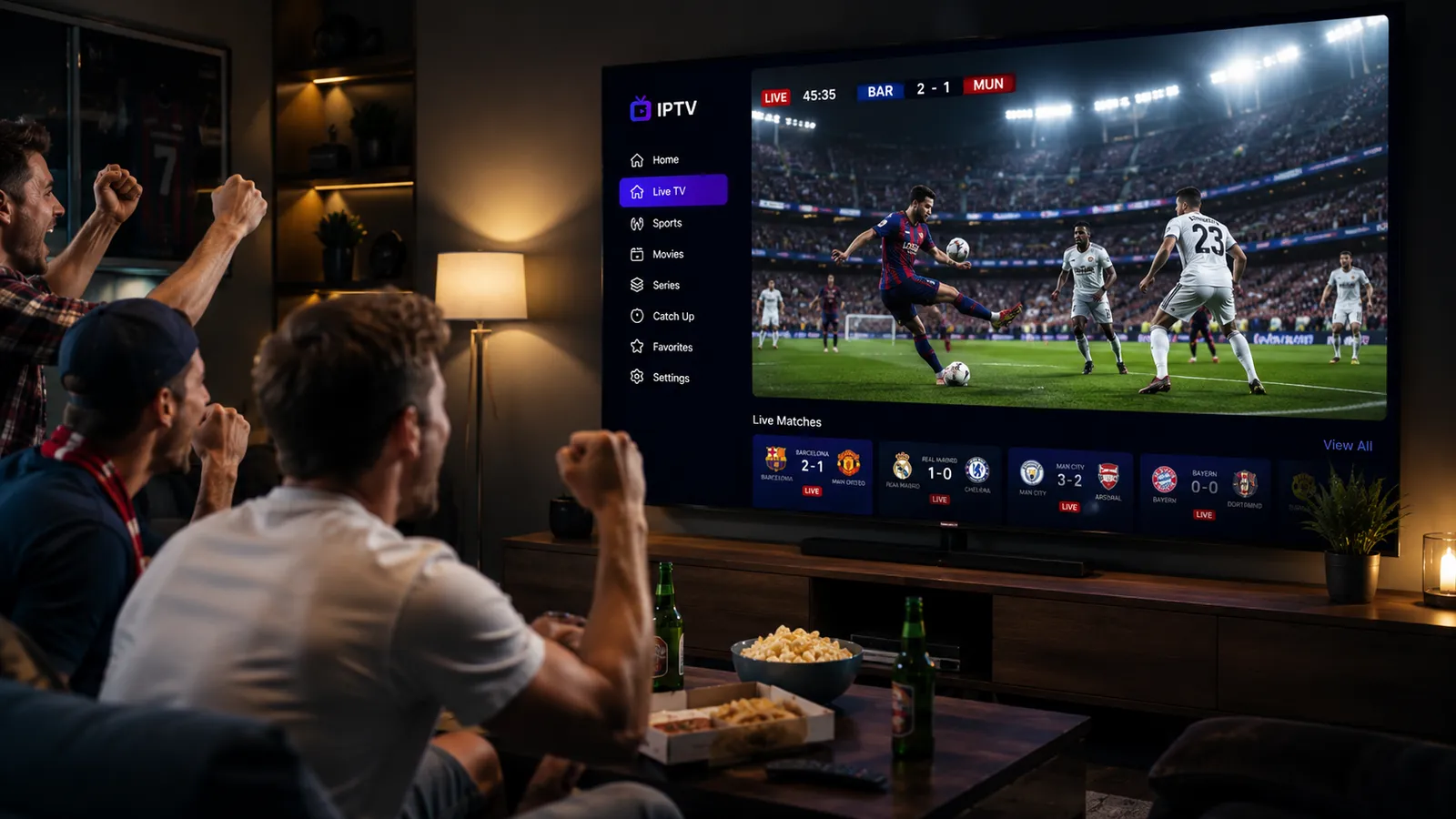 Voetbal en sport live kijken in 4K UHD met IPTV Nordic